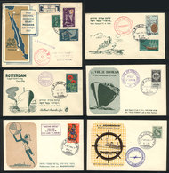 ISRAEL: 13 Covers Mailed By SHIP Between 1957 And 1963, All Bearing Special Postmarks, VF Quality, Interesting Group For - Otros & Sin Clasificación