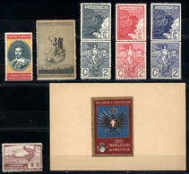 ITALY: 10 Old Cinderellas, Some Very Rare, Varied Topics, Most Of Fine To VF Quality (some May Have Defects), Very Inter - Erinnofilie