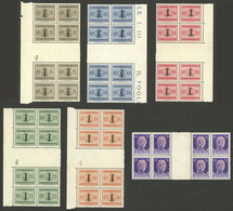 ITALY - R.S.I.: Lot Of Blocks Of 8 Stamps With Gutters, MNH, One With Perforation A Little Separated, Fine To VF General - Otros & Sin Clasificación