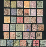 JAMAICA: Interesting Lot Of Old Stamps, Most Of Fine To Very Fine Quality (a Few May Have Minor Defects), Used Or Mint ( - Jamaïque (...-1961)