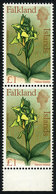 FALKLAND ISLANDS/MALVINAS: Sc.179, 1968 Flowers 1£, High Value Of The Set, MNH Pair Of VF Quality, Catalog Value US$23. - Falklandeilanden