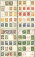 MEXICO: Accumulation Of Good Stamps In 11 Approvals Book, Including Good Old Stamps, Used Or Mint, Fine To Very Fine Gen - México
