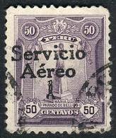 PERU: Yvert 1, "El Marinerito", 1927 50c. Used, First Printing, Overprint Type II (of The Matrix Of 5 Types That Is Repe - Pérou