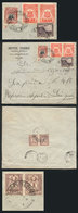 PERU: RARE MIXED POSTAGE: Cover With Corner Card Of Hotel Terre Sent From Lima To Argentina On 20/AP/1929, Franked With  - Perú