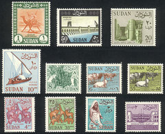 SUDAN: Sc.146/159, 1962 Animals And Ships, Complete Set Of 14 Unmounted Values, Excellent Quality. - Soedan (...-1951)