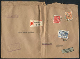 SWEDEN: Cover Franked With High Postage Of 6.20Kr. And Sent By Registered Airmail To Argentina On 8/OC/1949, With Minor  - Autres & Non Classés