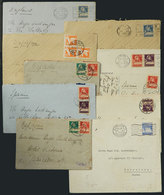 SWITZERLAND: 10 Covers, Etc. Used Betwen 1928 And 1934, Most To Spain, Fine Quality! - Andere & Zonder Classificatie