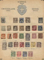 SWITZERLAND: Old Collection On 3 Album Pages, Fine To VF General Quality! ATTENTION: Please View ALL The Photos Of The L - Other & Unclassified