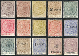 TOBAGO: Lot Of Stamps Issued Between 1880 And 1896 (including Sc.8, 9 And 12 With CC Wmk), Most Mint With Original Gum A - Trindad & Tobago (...-1961)