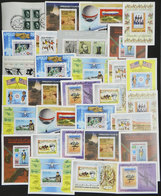 WORLDWIDE: 30 Souvenir Sheets Of Varied Countries, Used And In General Of VF Quality, VERY THEMATIC, Low Start! - Other & Unclassified