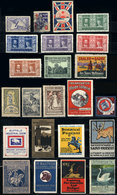 WORLDWIDE: Good Lot Of Cinderellas Of Various Countries, Most Old And Of Fine Quality, Low Start! - Erinnophilie