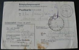 1944 POSTALCARD OF ITALIAN  PRISONER OF WAR_CARTOLINA POSTALE DI PRIGIONIERO DI GUERRA ITALIANO - Bagne & Bagnards