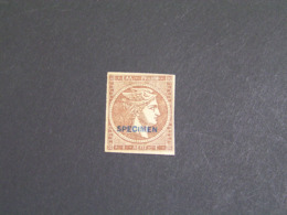 GREECE 1880-1886 Cream Paper Printings Without C.F.1 Le SPECIMEN Mlh. - Ongebruikt