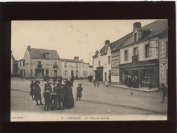 44 Frossay La Place Du Marché édit. Beurel N° 6 Animée Magasin De L'éditeur à Droite Beurel- Baconnais - Frossay