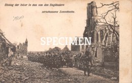 Einzug Der 245er Indas Von Den Englândern Zerschossene Zonnebeeke - Zonnebeke - Zonnebeke