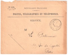 ARCY Sur CURE Yonne Ob 1931 Lautier A4 Enveloppe 819 Service - Cachets Manuels