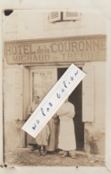 ROMENAY - Hôtel De La Couronne - MICHAUD -TREBOZ         ( Carte Photo ) - Autres & Non Classés