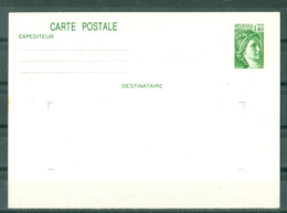 FRANCE - TYPE SABINE - 2154-CP1 1f40 Vert (Pas Voyagée) - AK Mit Aufdruck (vor 1995)
