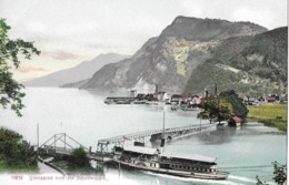 STANSSTAD → Dampfschiff Bei Der Acherbrücke (alter Durchlass) Ca.1910 - Stans