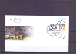 Israel - FDC - 55 Years Independence -  Michel 1723 - Jerusalem 27/4/2003  (RM14787) - Brieven En Documenten