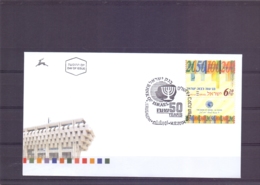 Israel - FDC - 50 YearsBank Of Israel - Jerusalem  14/12/2004   (RM14808) - Lettres & Documents