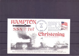 U.S.A. - Hampton SSN 767 -  Christening - Newport News 28/9/1991  (RM15359) - Submarines