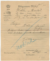 TELEGRAMMA    N°  48    1897       DA  WOHLEN  (ARGGOVIA ) - Telegraph