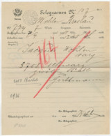 TELEGRAMMA    N°  107    1901      DA  WOHLEN  (ARGOVIA ) - Telegraafzegels