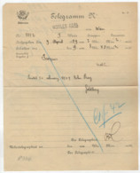 TELEGRAMMA    N°  5552    1889      DA  WOHLEN PER  WIEN   (ARGOVIA ) - Telegraph