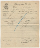 TELEGRAMMA    N°  164     1901    DA  WOHLEN PER  BRECLAU - Telegraafzegels