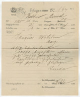 TELEGRAMMA    N°  164     1901    DA  WOHLEN PER  ZURICH - Telegraafzegels