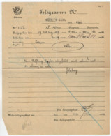 TELEGRAMMA    N°  164     1889    DA  WOHLEN PER  WIEN - Telegrafo