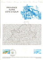 DOCUMENT FDC 1983 REGION PROVENCE ALPES COTE D'AZUR - Postdokumente