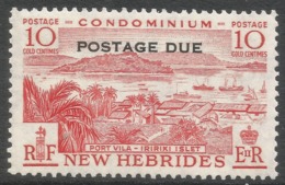 New Hebrides. 1953 Postage Due. 10c MH SG D12 - Impuestos