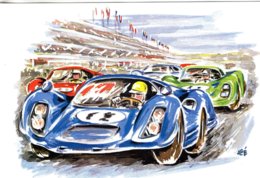 Les 24 Heures Du Mans  -  Le Départ Est Donné  -  Artist Carte Par Aldé - Carte Postale - Le Mans