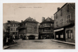 - CPA CHATELDON (63) - Vieilles Maisons 1926 (HOTEL DU CENTRE) - Photo D'Erville - - Chateldon