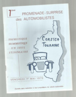 Programme , 7 E Promenade Surprise Des Automobilistes,1970,CORSICA TOURAINE ,32 Pages ,  5 Scans , Frais Fr 2.55 E - Programmes
