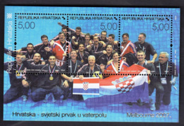 Croatia 2007 / Croatia Water Polo Waterpolo World Champion / Melbourne / MINT Block - Wasserball