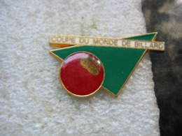 Pin's De La Coupe Du Monde De Billard - Billard