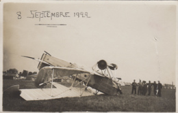 Aviation - Carte-Photo - Le Bourget 1922 - Accident Avion Renversé - Accidents