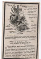 Image Religieuse/ Dieu Patrie/ Priére à La Sainte Vierge / 300 Jours D'indulgence /Vers 1910-1920   IMP45 - Religion &  Esoterik