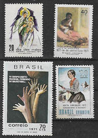 1971 Brasil Fiesta Dia De La Madre-ley Del Vientre Libre-anita Garibaldi-boleibol Femenino 4v. - Mother's Day