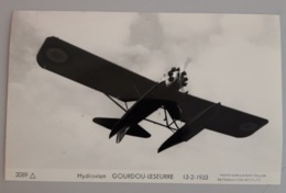 Carte Photo Marius Bar Hydravion Gourdin Leseurre - Luftfahrt