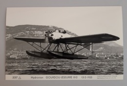 Carte Photo Marius Bar Hydravion Gourdin Leseurre 810 - Aviation