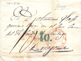 D.P. 4. 1845. Envuelta De Fraga A Zaragoza. - ...-1850 Prephilately