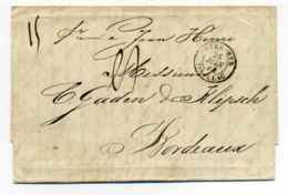 Lettre De La Guayra VENEZUELA / Marque D'entrée Maritime OUTRE MER Par PAUILLAC / 1842 - 1801-1848: Précurseurs XIX