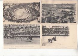 CPA France 30 - Nimes  7 Cartes Sur Les Arène Et Courses De Taureaux - 6 Cartes Sont De 1904 - Achat Immédiat  (cd 002) - Taureaux