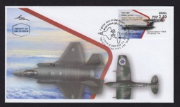 84.- ISRAEL 2019 FDC ATM Label 2019 - Fighter Jets In The Israeli Air Force - Airplanes