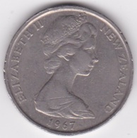 New Zealand. 50 Cents 1967 Elizabeth II. Copper-Nickel. KM# 37.1 - Nieuw-Zeeland