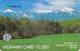 PAYSAGE - MONTAGNE - MASSIF -MATURE - LANDSCAPE - MOUNTAIN - Carte Prépayée Japon - Paysages